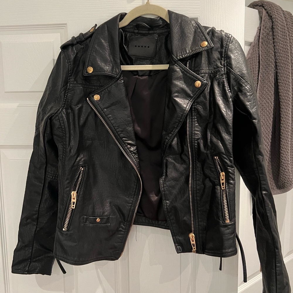 Black Blank NYC leather jacket